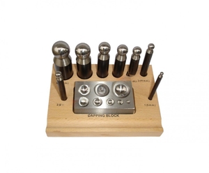 Bloc de repoussage de haute qualité à 8 cavités avec poinçons, outil pour la fabrication de bijoux, vente en gros, prix le plus bas, meilleur produit pour les bijoutiers - Product Image 4