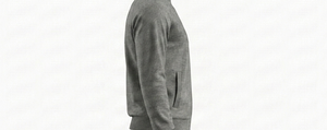 Men's Gray Knitted Zip-Up <b>Racer</b> <b>Jacket</b> Stand Collar Casual Breathable Autumn Wear Regular Fit - Product Image 4