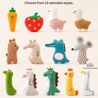 Jouets en peluche pour chat rembourrés de catnip, collection de personnages variés