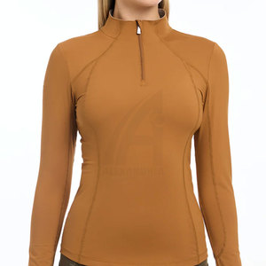Alexandria Industries Made Women’s Riding <b>Base</b> <b>Layer</b> Top Lightweight <b>Long</b> <b>Sleeve</b> For Equestrian Sports <b>Long</b> <b>Sleeves</b> <b>Base</b> <b>Layer</b> - Product Image 5