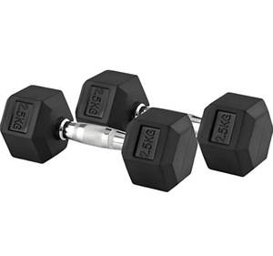 5 7 10 12 15 25 Upto 40 kgsRubber <b>Dumbbell</b> Excellent Quality Solid Iron <b>Dumbbell</b> Encased with Rubber Gym Exercise Hex <b>Dumbbell</b> - Product Image 2