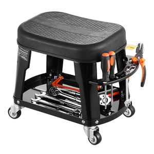 300 Lbs Capacity Mechanic <b>Stool</b> with Tool Tray 360 Degrees Swivel Rolling <b>Workshop</b> Seat for Garage Work Auto Repair Tool - Product Image 3