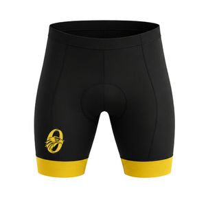 Pantalones Cortos de Ciclismo para Hombre, Negros y Amarillos, Acolchados, para Bicicleta, Ropa Deportiva para Ciclismo al Aire Libre - Product Image 1