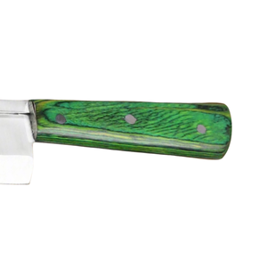 Green Handle Stainless Steel Butcher <b>Knife</b> Heavy Duty Meat Cutting Chef <b>Slicing</b> <b>Knife</b> Professional Kitchen Tool with Riveted - Product Image 4