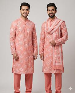 Tissu mull chanderi avec broderie de sequins, tissu ethnique exquis fait main de qualité supérieure en mélange de soie et de coton mull chanderi. - Product Image 6