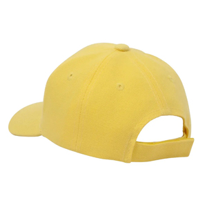 Casquette en coton jaune unisexe à 6 panneaux, ajustable, pour le printemps et l'été 2026 – Vente en gros - Product Image 3