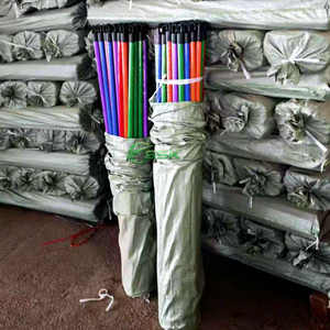 Escoba de madera de Vietnam con mango recubierto de PVC a todo color, mango de madera de eucalipto, recogedor de plástico de cabeza corta/larga para muebles y inodoros - Product Image 1
