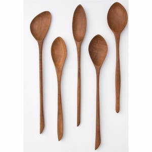 Handmade <b>Engraved</b> Wooden Spoon Eco-Friendly Natural Wood Kitchen Cooking <b>Tools</b> Long Handle Carved Teaspoon Tableware Supplies - Product Image 5