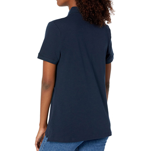 Polo pour femmes, nouveau design, décontracté, manches courtes, respirant, logo personnalisé, couleur unie, vêtements de golf, vente en gros - Product Image 2