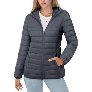 Vestes personnalisées pour femmes, style personnalisé, en toile matelassée, manches longues, respirantes, imperméables, coupe-vent, écologiques, teintes unies - Product Image 6