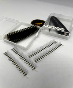 ขนตาปลอมแบบพัดสำเร็จรูป Ultra Speed ผลิตจาก PBT ของเกาหลี แบบปิด 3D 4D 5D คละขนาดในถาด  ความหนา 0.05 0.07 ให้ลุคแบบเปียกนุ่ม - Product Image 6