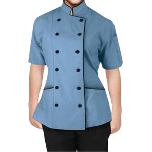 เสื้อเชฟแขนยาวผ้าฝ้าย 100% ระบายอากาศได้ดี ชุดยูนิฟอร์มสำหรับพนักงานร้านอาหารและโรงแรม รับผลิตแบบ OEM ขายส่งจากโรงงาน - Product Image 6