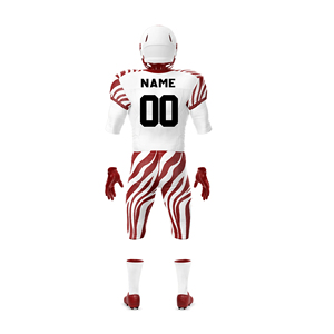 OEM Service Custom Sublimation Transfer Print Half Sleeve Moisture-Wicking 100% Polyester Adult American Football Uniforms - Product Image 4