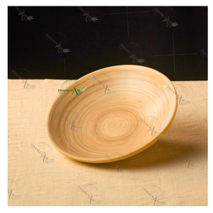 Plato de Bambú, Juego de Vajilla Ecológica de Bambú, Utensilios de Cocina de Vietnam, Estilo Clásico, Resistente al Agua y Apto para Lavavajillas - Product Image 1