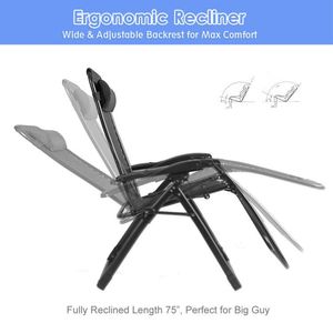 Sedia a sdraio Oversize per esterni con portabicchieri di alta qualità - Product Image 2