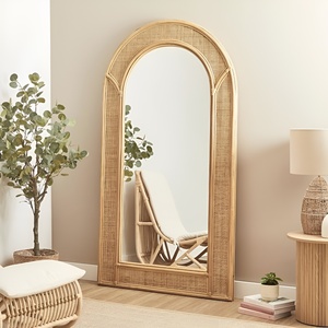 Full body webbing <b>mirror</b> decorative homeware essentials best price natural rattan floor <b>mirrors</b> - Product Image 2