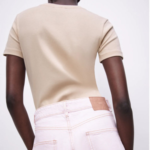 T-shirt court pour femme, style mode tendance, décontracté, look urbain, style jeune - Product Image 2