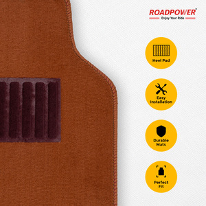 ROADPOWER (RP-MAT-032) พรมปูพื้นรถยนต์ 3 ชิ้น คุณภาพพรีเมียม ทนทาน ออกแบบให้ติดตั้งง่าย ผลิตจากพรมคุณภาพพรีเมียม พร้อมแผ่นเสริมส้นเท้า - Product Image 6