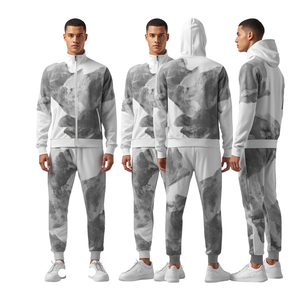 Chándal Moderno para Hombre con Cierre Completo, Diseño Geométrico Glacier Flow, con Construcción Deportiva de Primera Calidad - Product Image 3