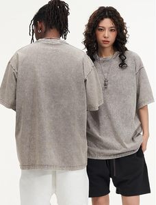 Camiseta de Hombre de Alta Calidad, 100% Algodón, Ecológica, Estilo Hip Hop, Manga Corta, Talla Grande, Corte Cuadrado, Color Negro - Product Image 6