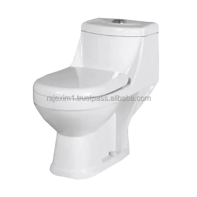 Daha küçük veya kompakt banyo için tasarlanmış su tasarrufu için çift yıkama sistemi ile sıcak satış tek parça tuvalet