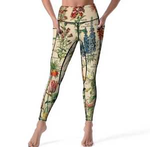 High Waist Full Length Solid Breathable Stretch Knitted Women's <b>Leggings</b> <b>with</b> <b>Pockets</b> Casual Style All Seasons - Product Image 3