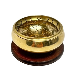 ที่ใส่ธูปโลหะพร้อมถาดไม้ mubkhar bakhoor ของขวัญรอมฎอนมีขนาดที่กำหนดเองสำหรับการเก็บธูป - Product Image 1