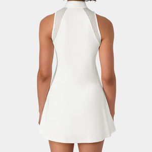 Jupe de tennis en tissu, jupe de golf sans manches, robe de tennis personnalisée avec étiquette privée, jupe de pickleball avec poche pour balles, anti-transpiration - Product Image 5