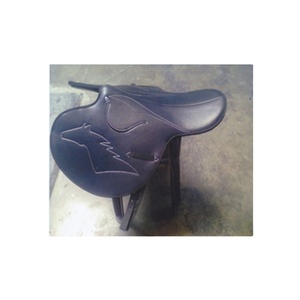 Silla de montar Real International RES-09 para doma clásica, de cuero genuino, equipo de equitación para carreras y saltos. - Product Image 1