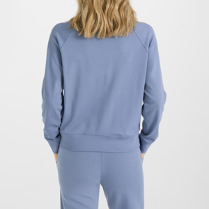 Sudadera para mujer al mejor precio con su logotipo, servicio OEM, manga larga, cuello redondo, sudadera premium para mujer con logotipo personalizado impreso - Product Image 3