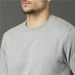 Sweat-shirts pour hommes grande taille, couleur unie, printemps, en molleton, écologiques, respirants - Product Image 5