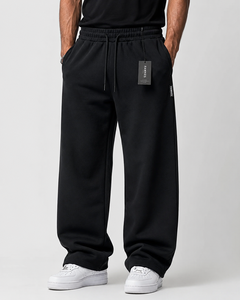 FAWKES Sports Regular Fit Breathable Quick Dry Elastic Waist Sweat <b>Pant</b> Zipper Pockets <b>Men</b> Narrow Bottom Running Trouser <b>Pants</b> - Product Image 1