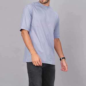Men's T-shirts Cotton Summer Screen Printing Oversized Loose T-Shirt Solid Color Oversized Men's T-shirts - Product Image 4