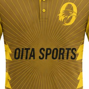 Conjunto de Cricket Sublimado en Dorado para Hombre, Camiseta y Pantalones Cortos de Manga Corta, Uniforme Deportivo de Alto Rendimiento para Partidos de Cricket al Aire Libre - Product Image 6