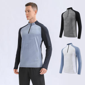 Offre Spéciale – Pulls de Golf à Fermeture Éclair 1/4, Très Élastiques, Personnalisables avec Logo, Séchage Rapide, pour le Sport, la Gym et l'Exercice, Coupe Ajustée - Product Image 4