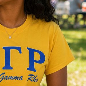 Camiseta Personalizada de Manga Corta Sigma Gamma Rho para Mujer, Camiseta Gráfica de la Hermandad Griega SGRho, Cuello Redondo de Algodón Suave, Informal - Product Image 4