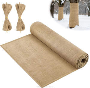 Rouleau de toile de jute 100% naturelle 40 po x 50 pi, rouleau de toile de jute 10 oz - Toile de jute pour jardin, protection des arbres et des plantes en hiver - Product Image 1