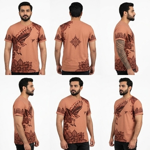 T-shirt streetwear haut de gamme, tissu léger et confortable, mode décontractée, usage quotidien, style unisexe, vêtements doux - Product Image 2