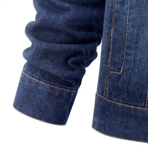 Blouson Bomber en Jean pour Homme Hiver Coupe Slim Déchiré Effet Usé Lavé Coupe-Vent Respirant avec Poches - Product Image 6