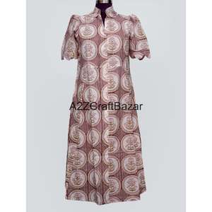 Vestido maxi informal de algodón 100% para mujer, cómodo, para fiesta en la playa, diseño elegante y recto. - Product Image 3