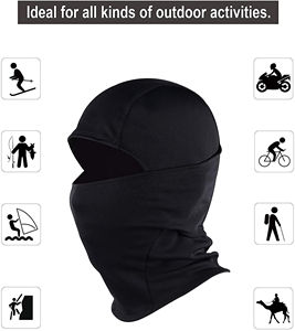 Cagoule de moto, course et randonnée, masque facial, cagoule d'été coupe-vent 100% polyester, masque intégral - Product Image 5