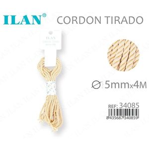 Cordón Ilan Tirado de 5mmx4M, Color Beige, para Manualidades - Product Image 1