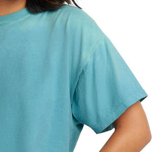Nueva moda en ropa femenina, camisetas cortas personalizadas, camisetas de algodón sueltas, camiseta corta lisa y sexy para mujer - Product Image 5