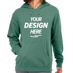 Premium <b>Men's</b> Custom Logo Hoodie Thick Windproof <b>Thermal</b> Pullover Sweatshirt Regular Fit Cotton Knitted Casual Hoodie - Product Image 1