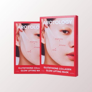 แผ่นมาส์กหน้า Arotolroji Glutathione Collagen glow Lifting Mask 5 แผ่น แผ่นมาส์กหน้าเกาหลี แผ่นมาส์กหน้าก็อสต์เฟซ - Product Image 2