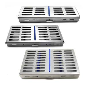 Caja de Esterilización Dental de Alta Resistencia, Caja de Instrumentos Quirúrgicos de Acero Inoxidable con Soportes de Silicona Duraderos - Product Image 1