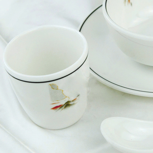 Luxury Polished <b>Melamine</b> Cup 1pc Food Grade <b>Plates</b> and Bowls Dishwasher & Microwave Safe Durable Non-Toxic for Party Wedding - Product Image 1