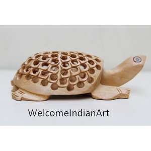 ชุดไม้แกะสลักเต่าพร้อมเป็ดสำหรับตกแต่งบ้าน - Product Image 3