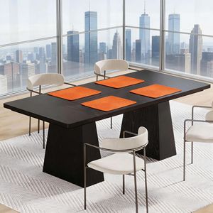 Mesa de Comedor de Madera Estilo Rústico para 6 Personas, Mesa de Cocina con Encanto Rústico - Product Image 1