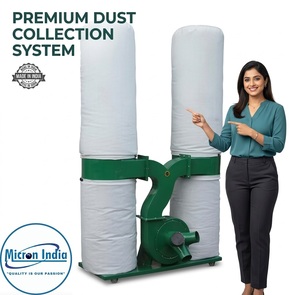 Sistema de Colectores de Polvo Industriales Micron India |   Garantía de 1 año |   180 kg |   Motor de Filtración Eficiente para el Control de la Contaminación del Aire - Product Image 5